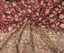 Heavy Kashmiri Gold Foil Embroidery Work Georgette Fabric