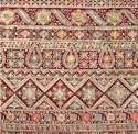 Heavy Kashmiri Gold Foil Embroidery Work Georgette Fabric thumb 1