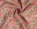 Hot Pink Floral Digital Printed Organza Fabric
