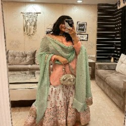 DESIGNER COTTON  WITH EMBROIDERY WORK DRESS 