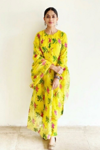 DESIGNER PRINTED KURTI SARARA SUIT 
