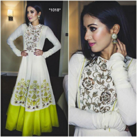 DIGITEL PRINTED GOWN WITH STONE AND ZARI WORH