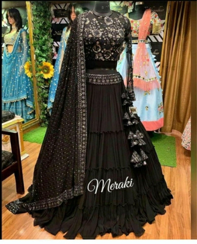 DIYA BOUTIQUE CREATION Ruffle Layers Lehenga 
