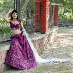 Georgette work choli 