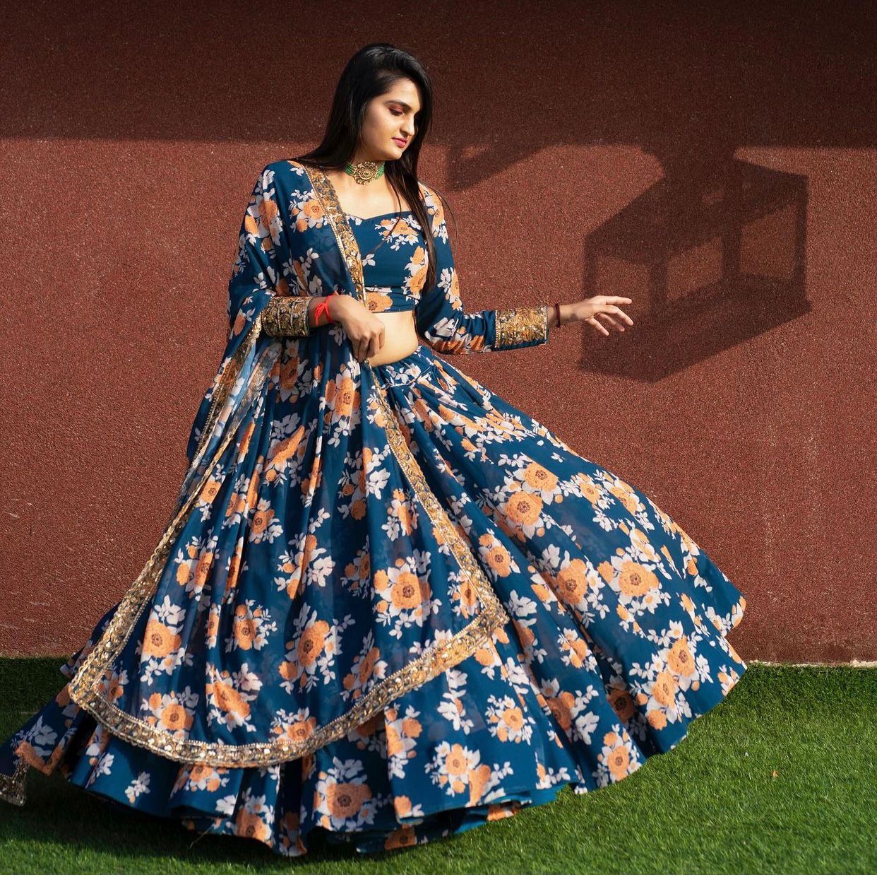 PARTY WEAR LAHENGA CHOLI COLLECTION  by Diya Boutique