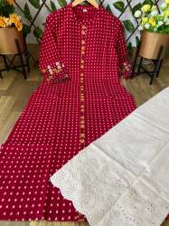 Cotton Kurti with Shifli plazzo