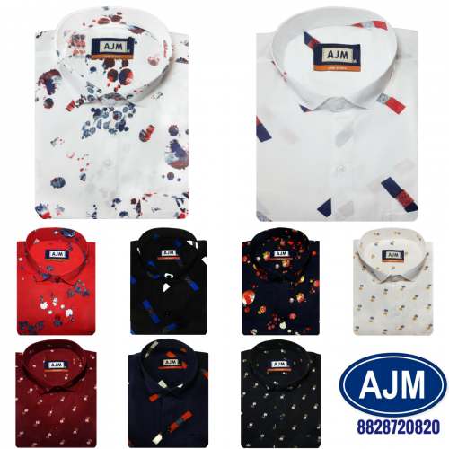 Men Cotton Shirt AJM Exports Shirt by AJM Exports Private Limited