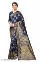 Festive Wear Dark Blue Jacquard Silk Saree