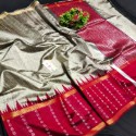 raw silk handloom saree thumb 4