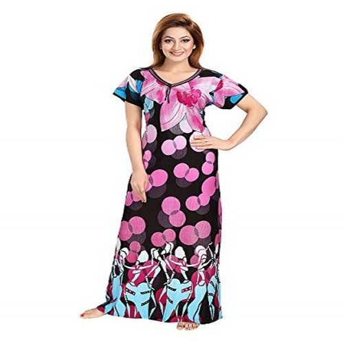 Ladies Sinker Printed Nighty by Sunny Selections