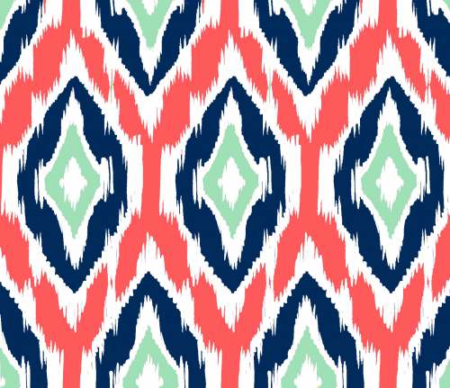 Organza Ikat Print