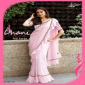 frill-saree-with-chex-blouse