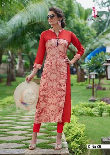 Ladies Exclusive Rayon Kurti by colors collection