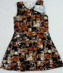 Brown Color Kids Frock