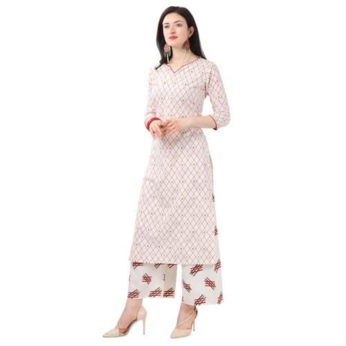 Get Fancy Kurti Palazzo Set At Wholesale Price by VVR Knits Wear