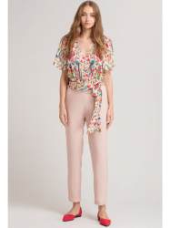 Designer  Printed Wrap Top 