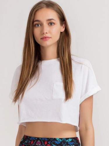 Plain Crop T shirt 