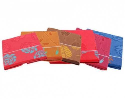Printed Cotton Honeycomb Bath Towels