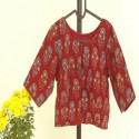 Pure Cotton Blouse with hand embroidery  thumb 2