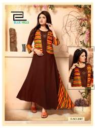 Party Wear Long Kurti with Separate Jacket 