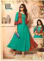 Party Wear Long Kurti with Separate Jacket  thumb 2