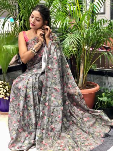 Printed Chiffon Saree