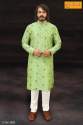  Traditional Pure Art Silk Kurta Pajama for Men thumb 2