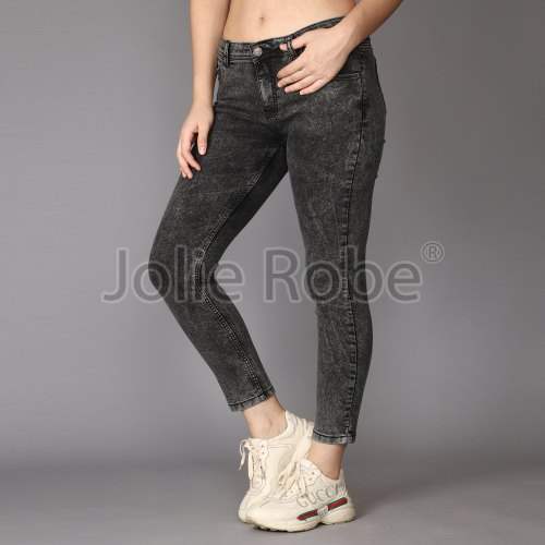 Dark Grey denim girls Jeans  by JOLIE ROBE