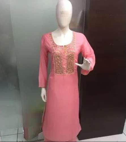 	Pink color Party wear designer Gota Patti Suit  by Parshwa Suhani Fashion