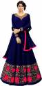 Get Mahalaxmi Fashion Blue Anarkali Suit For Girls