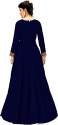 Get Mahalaxmi Fashion Blue Anarkali Suit For Girls thumb 1