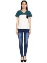 Ladies casual  V-Neck T-Shirt thumb 2