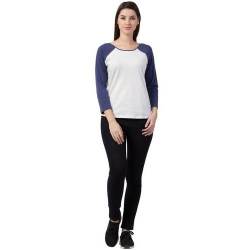 Ladies White Cotton T Shirt