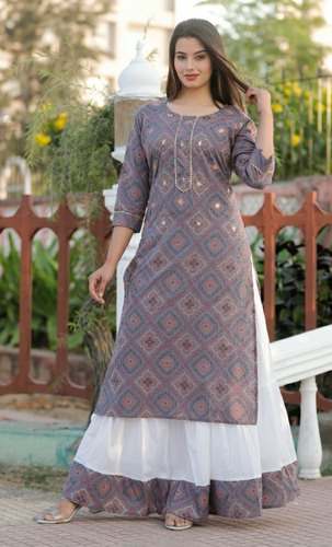 Functional wear Kurti Skirt Ser by Purvansh Enterprises