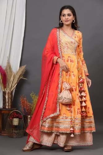 Birbanni Designer Kurti Sharara Suit With Dupatta by Vyshivka India Private Limited