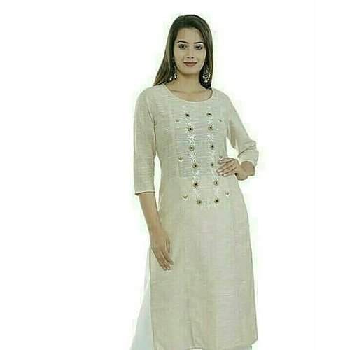 Ladies Embroidered Cotton Kurti by Vyshivka India Private Limited