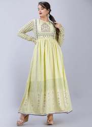 Anarkali rayon Kurti by Kajjra