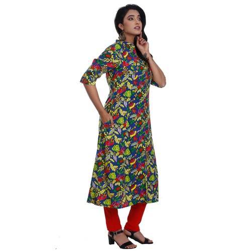 KAJJRA Printed Rayon Kurti by Raj Nx