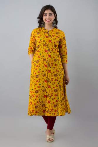 Floral Print Fancy Kurtis  by poonam fab sarees