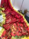 Handloom Linen Weaving Saree thumb 2