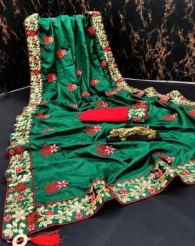 Gota Pati Work Border Fancy Saree 