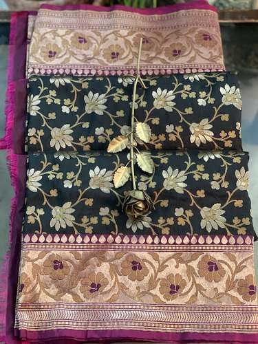 Party Wear Banarasi Silk Handloom Saree by Shades Of Benares