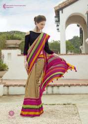 Fancy Printed Uniform Sarees