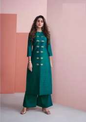 SUMSHY Pure Viscos Silk Ladies Kurti Palazzo Set