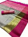 Latest Collection Muslin Silk Saree thumb 2