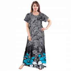 Cotton Floral Maxi Nighty