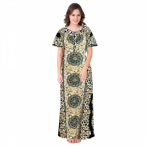 Cotton Printed Maxi Nighty
