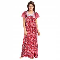 Jaipur Pure Cotton Height Nighty for Women 