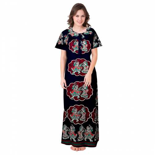 Jaipuri Print Cotton Nighty