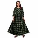 Jaipuri Printed Rayon Dress 